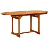 Garden Dining Set Natural wood Solid acacia wood Medium 3079643