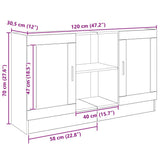 Book Cabinet Artisan Oak 98x29x97.5 cm Engineered Wood 855967