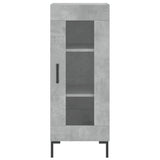 Highboard Concrete Grey 34,5x34x180 cm Engineered Wood 3200389