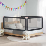 10232 Toddler Safety Bed Rail Dark Grey 190x25 cm Fabric