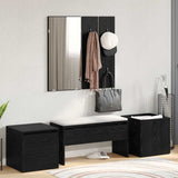 Hallway Furniture Set Wall-mounted 6 pcs Engineered Wood 3332547