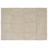 Area Rugs Natural and White 140 x 200 cm Jute 42010605