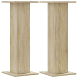 Speaker Stands 2 pcs Sonoma Oak 30x30x80 cm Engineered Wood 852665