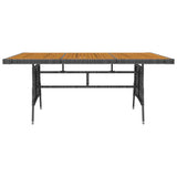 ZNTS 7 Piece Outdoor Dining Set Poly Rattan Grey 3120112