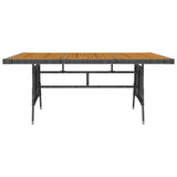 9 Piece Outdoor Dining Set Poly Rattan Grey 3120113