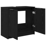 Bathroom Cabinet Black Oak 64.5 x 33.5 x 59 cm Engineered Wood 880745