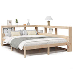 Bookcase Bed without Mattress 140x200 cm Solid Wood Pine 3324317