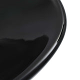Wash Basin 58.5x39x14 cm Ceramic Black 143902