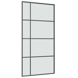 Sliding Door with Hardware Set 102,5x205 cm ESG Glass&Aluminium 3332928