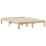 Bookcase Bed without Mattress 135x190cm Solid Wood Pine 3322591