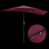 Garden Parasol Bordeaux Red 294 x 150 x 224 cm 42003271