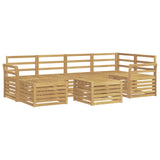Outdoor Sofa Set 7 pcs White Polyester 3392154