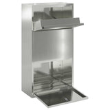 Parcel Drop Box Silver 44 x 22 x 82 cm Galvanised Steel 874924