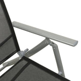 3 Piece Garden Lounge Set Textilene and Aluminium Silver 312199
