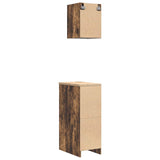 ZNTS Garage Cabinets 2 pcs Smoked Oak Engineered Wood 3328318