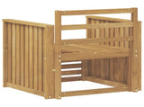 Outdoor Sofa Set Solid Acacia Wood White 3439091