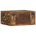 ZNTS Wall-mounted Bedside Cabinet Solid Wood Reclaimed 4017453
