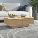 ZNTS Coffee Table Sonoma Oak 90x60x31 cm Engineered Wood 804178