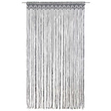 323993 Macrame Curtain Anthracite 140x240 cm Cotton