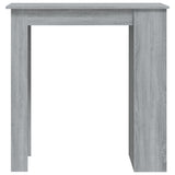 Bar Table with Storage Rack Grey Sonoma 102x50x103.5cm Engineered Wood 812967