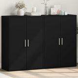 Sideboards 2 pcs Black 60x31x84 cm Engineered Wood 3276568