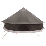 Tipi Tent Brown Grey 600 x 600 x 350 cm Polyester and Steel 42029031