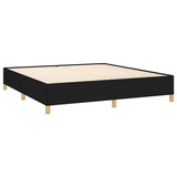 Bed Frame without Mattress Black 180x200 cm Super King Super King Fabric 349871
