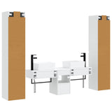 Bathroom Furniture Set 5 pcs White 33 x 34.5 x 160 cm 3406013