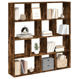 Book Cabinet Smoked Oak 132x29x141.5 cm Engineered Wood 3310311