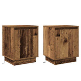 Bedside Cabinet 2 pcs Old Wood 39 x 34.5 x 50 cm 869607