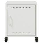 ZNTS Bedside Cabinet White 36x39x43.5 cm Steel 846624