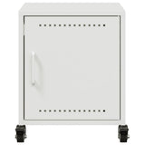 ZNTS Bedside Cabinet White 36x39x43.5 cm Steel 846624