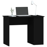 Desk Black 100x55x75 Engineered Wood 823025