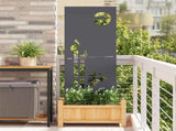 Garden Privacy Screen Anthracite 50 x 140 cm Cold-rolled steel 876317