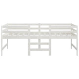 Bed Frame without Mattress White 90x200 cm Solid Wood Pine 833096