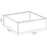 Garden Planter 2 pcs Anthracite 100 x 100 x 30 cm 8005083