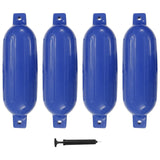 Boat Fenders 4 pcs Blue 58.5x16.5 cm PVC 92378