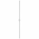 Interior Door 83x201.5 cm White ESG Glass and Aluminium 350585