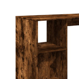 Bar Table with Shelf Smoked Oak 124x46x103.5 cm Engineered Wood 854395
