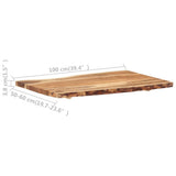 Table Top Solid Acacia Wood 100xx3.8 cm 286332