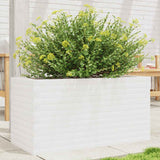 Garden Planter White 90x40x45.5 cm Solid Wood Pine 847269