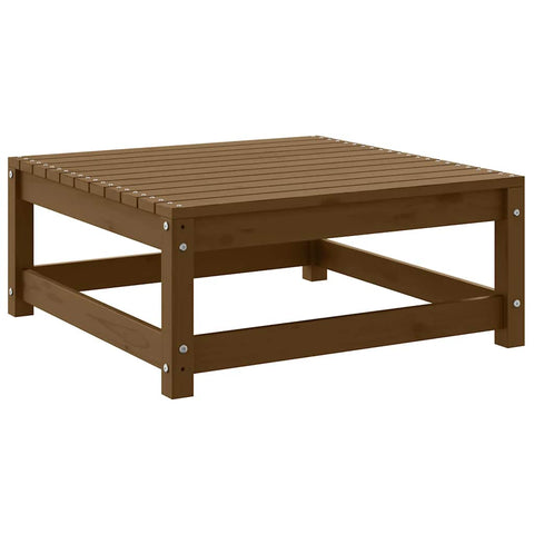 Garden Footstool 70x70x30 cm Honey Brown Solid Wood Pine 805673
