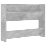 Wall Shoe Cabinets 2 pcs Concrete Grey 80x18x60 cm Engineered Wood 806750