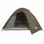Camping Tent Dome 4-Person Brown Waterproof 4009619