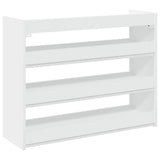 Shoe Rack White 80x25x62 cm Engineered Wood 859914