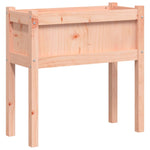 ZNTS Garden Planter with Legs 70x31x70 cm Solid Wood Douglas 837560