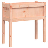 ZNTS Garden Planter with Legs 70x31x70 cm Solid Wood Douglas 837560