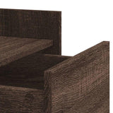 Bedside Cabinet Brown Oak 45x50x65 cm Engineered Wood 848310