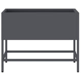 Raised Garden Planter Anthracite 60 x 26 x 45 cm Steel 865885