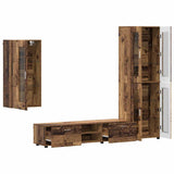 TV Cabinet Set with Shelf FLORIN 3 pcs Old Wood Engineered Wood 3397952